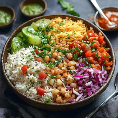 Rice & Chickpeas Bowl